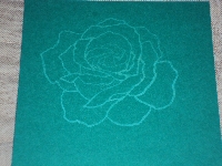 Stamping with Bleach