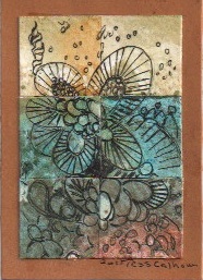 Zentangled Mosaic Inchies ATC