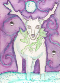 Hand Drawn/Painted ATC: Dec. Sender's Choice