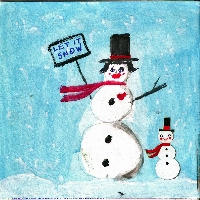 Winter theme ATC