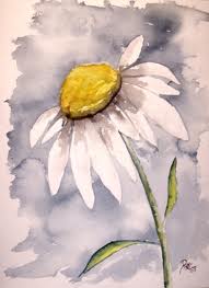 ATC Flower Series #1:  Daisies