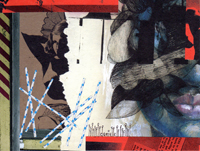 Mail Art Postcard -Magazine Collage