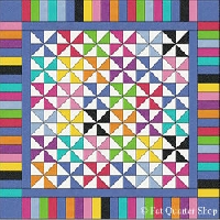 Mini-quilt Series #4 Pinwheels