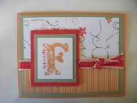 Swap-bot swap: Handmade Card with Ribbon