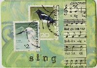 ATC with Postage Stamp(s) - RELISTED