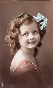 Vintage ATC with a young girl