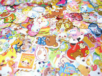 ~35 x 3 Kawaii Sticker Flake Swap~