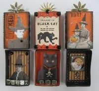 Halloween Matchbox Shrine