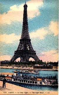 Vintage ATC w/ Eiffel Tower #3