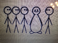 Stick figure ATC