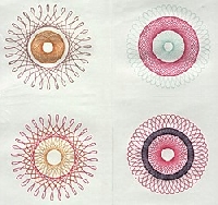 Simple Spirograph ATC