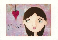 Inspirational Message Postcard