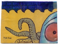 . post due . : handmade postcard #6