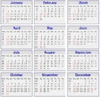 ATC-Calendar Series #4 - July-August
