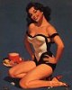 pin up girl post cards