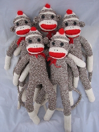 Red Heel or Not  Sock Monkey