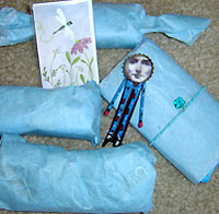 Care packages in blue