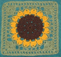 My very first crochet square