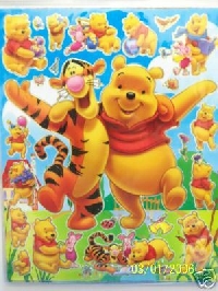 Disney stickers 5 full sheets, sept-08