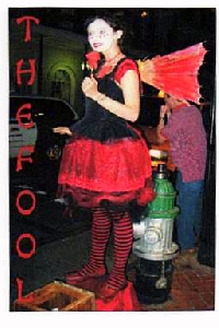 New Goth tarot ATC swap-The Fool