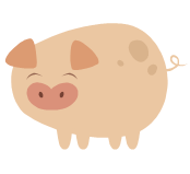 Piggy matchbox 32ct