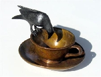 Black bird-raven-crow-corvadies match box swap-INT