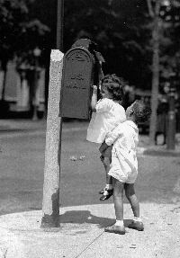 Simple B&W Postcard Swap