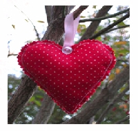 Beginners Hand Made Fabric Heart