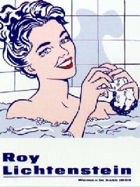 Handmade Art postcard - Theme BATHS