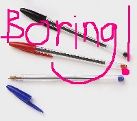 Writing pens of all types