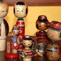 Japanese Kokeshi Doll ATC's