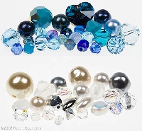 Blue, White & Clear Winter Swap