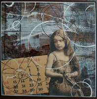 2,5x2,5 grungy vintage children squares