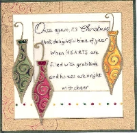 HandStamped Christmas Card