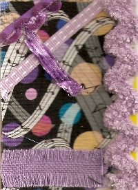 Fabric Collage ATCs