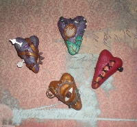polymer clay Wonderfully Weird Hearts