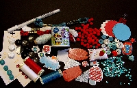 WHimsy Jar***Aqua and Red Swap Series***