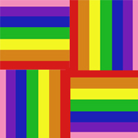 7 Rainbow ATC's