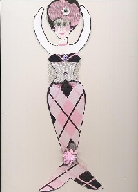 ✃ Mermaid Art Paper Doll ↵
