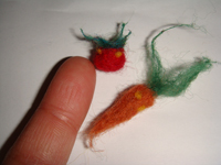 Felted embellishments