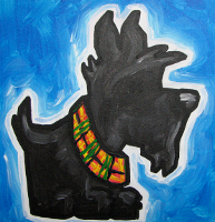 Dog ATC Series:  Scottie Dog