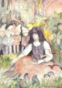Fairy tale postcards
