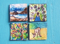 Natures Beauty-  Inchies (watercolors)