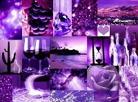 Purple postcard swap