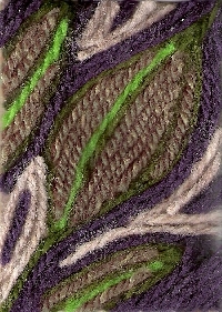 Yarn Painting ATC