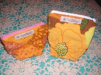 Sew a zippered purse from recycled fabrics!