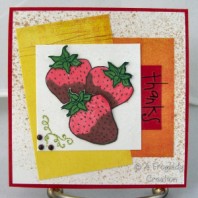 My Fav Image (at the moment) Hand Stamped Card
