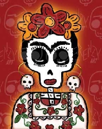 A Fabulous Frida Doll- Dia de los Muertos Style
