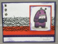 Halloween/Harvest Rubber Stamped Card & a Treat