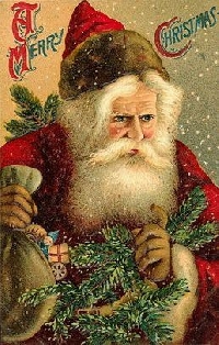 Altered VINTAGE SANTA Skinny swap